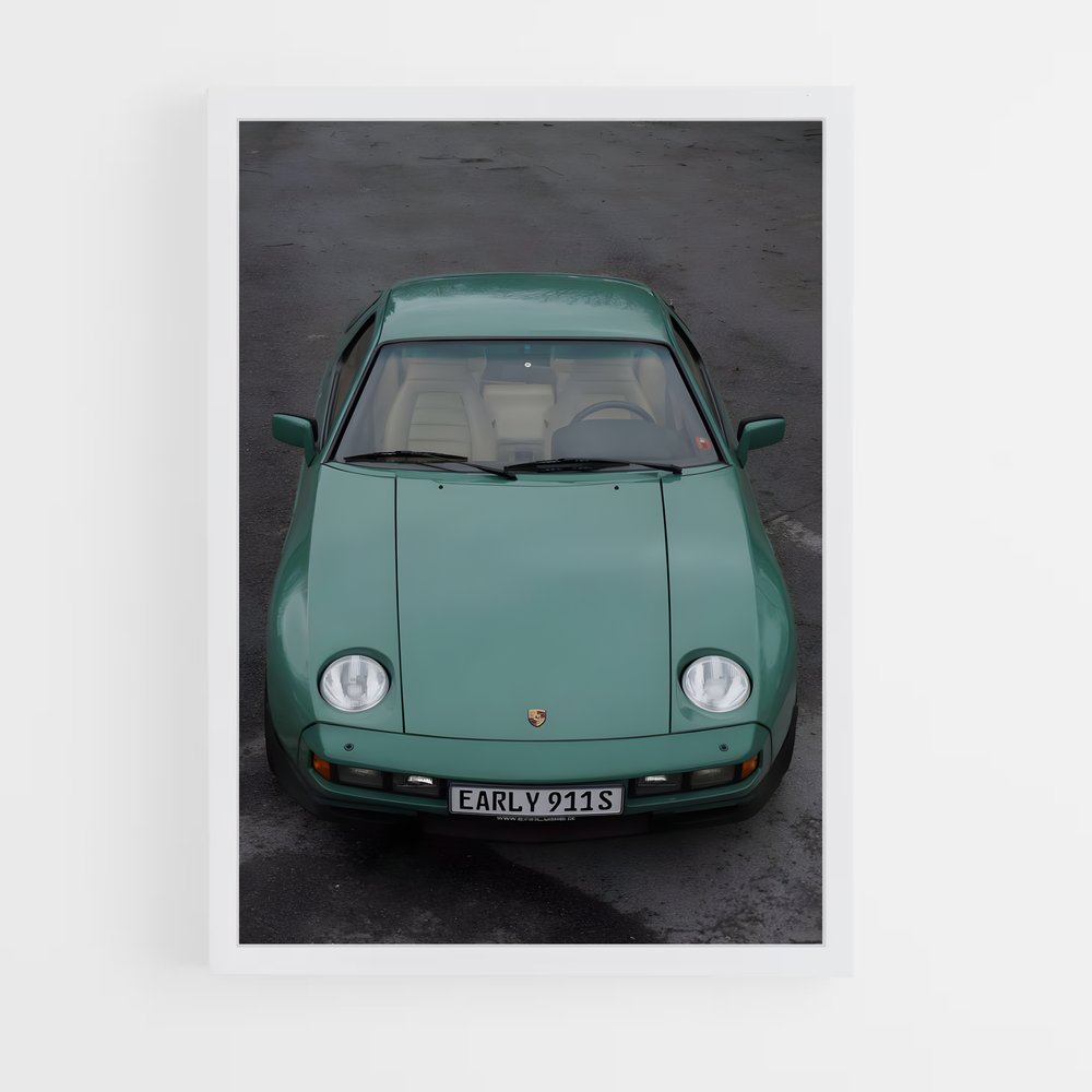 Poster Porsche Émeraude (vue 3)